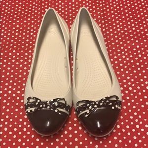 Crocs Cap Toe Bow Flat